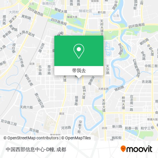 中国西部信息中心-D幢地图