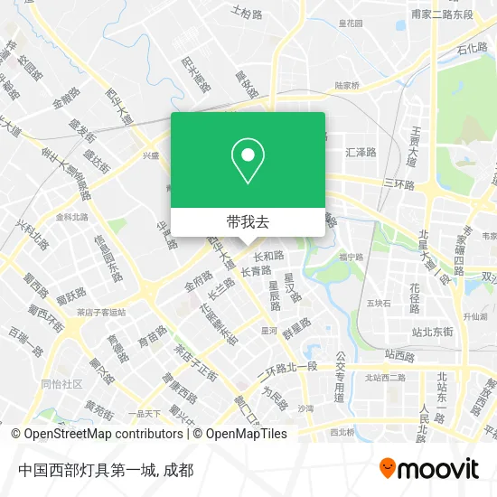 中国西部灯具第一城地图