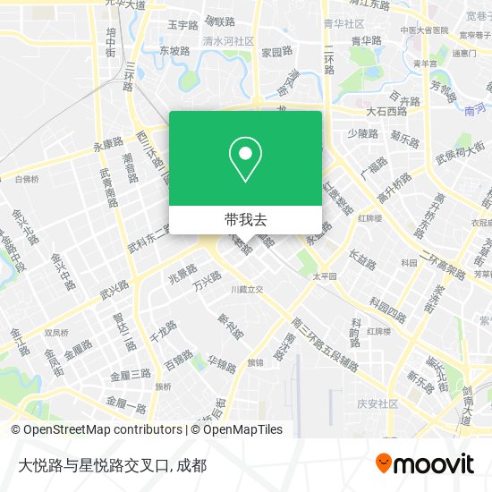 大悦路与星悦路交叉口地图