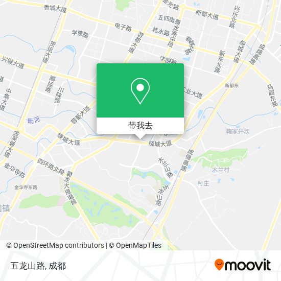 五龙山路地图