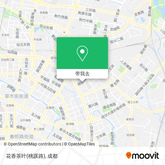 花香茶叶(桃蹊路)地图
