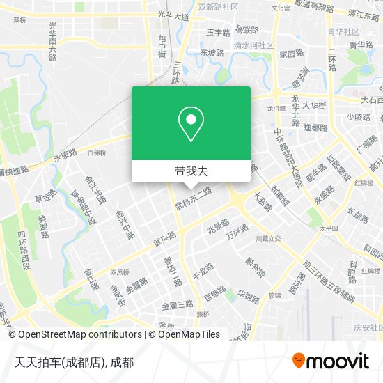 天天拍车(成都店)地图