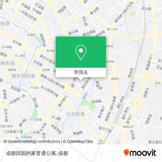 成都田园的家普通公寓地图