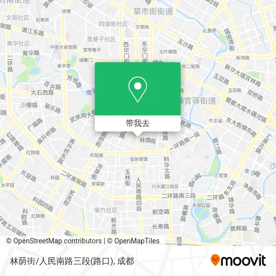 林荫街/人民南路三段(路口)地图