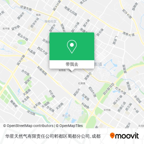 华星天然气有限责任公司郫都区蜀都分公司地图