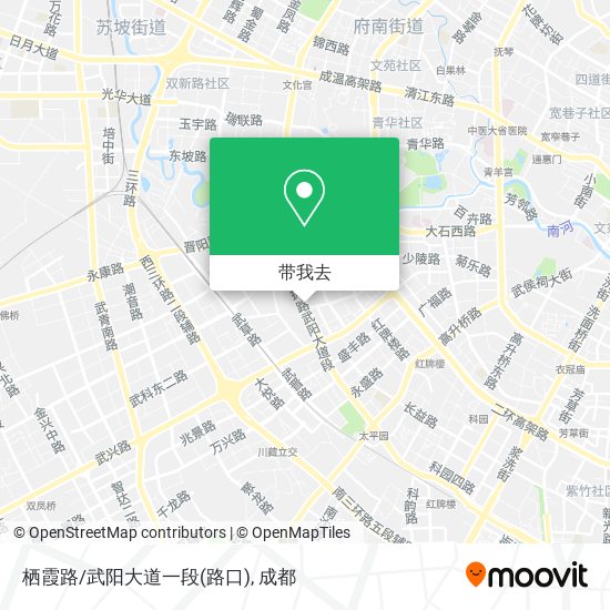 栖霞路/武阳大道一段(路口)地图