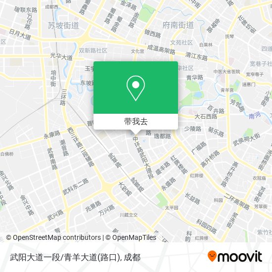 武阳大道一段/青羊大道(路口)地图