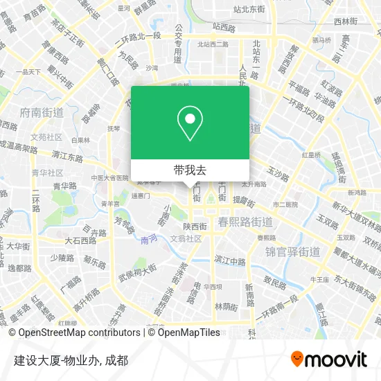 建设大厦-物业办地图