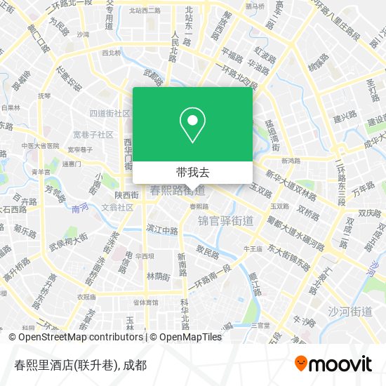 春熙里酒店(联升巷)地图