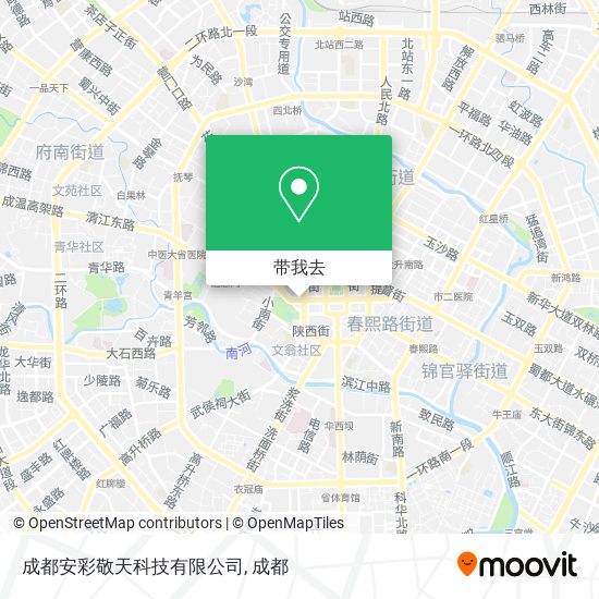 成都安彩敬天科技有限公司地图