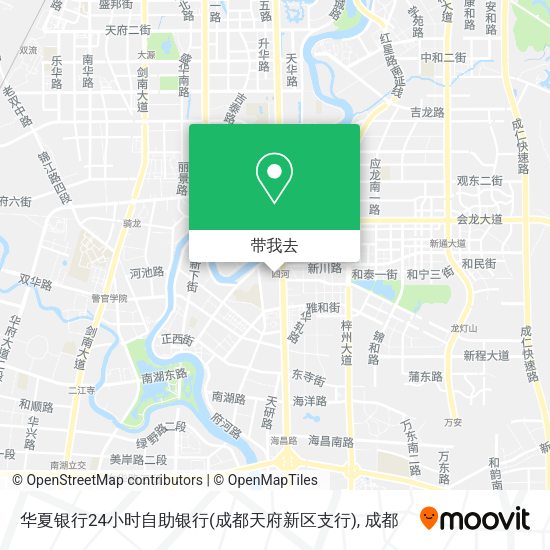 华夏银行24小时自助银行(成都天府新区支行)地图