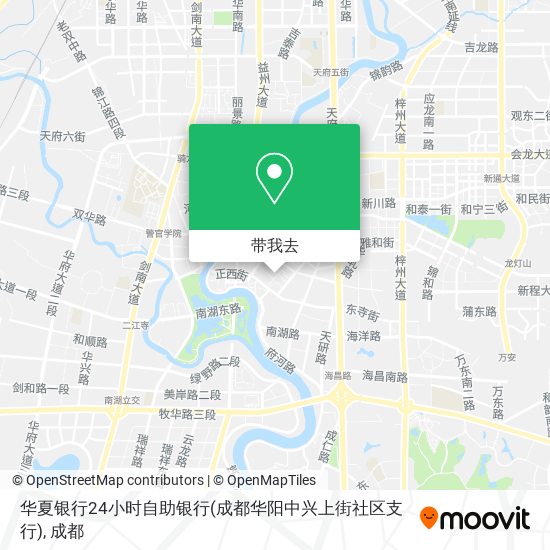 华夏银行24小时自助银行(成都华阳中兴上街社区支行)地图