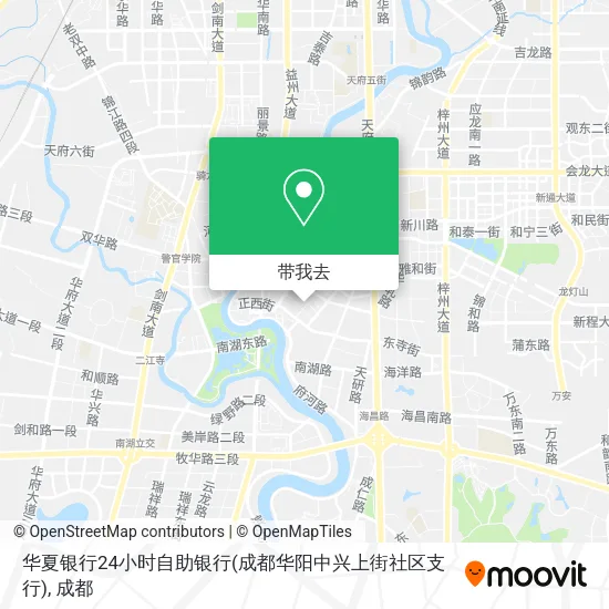 华夏银行24小时自助银行(成都华阳中兴上街社区支行)地图
