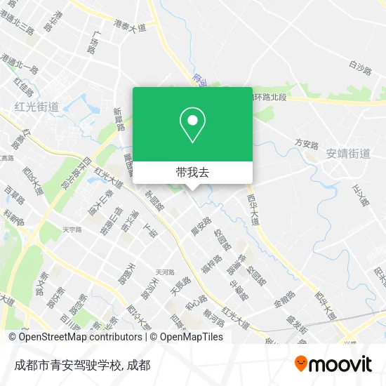 成都市青安驾驶学校地图