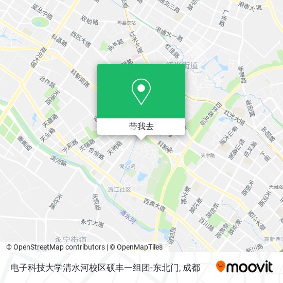 电子科技大学清水河校区硕丰一组团-东北门地图