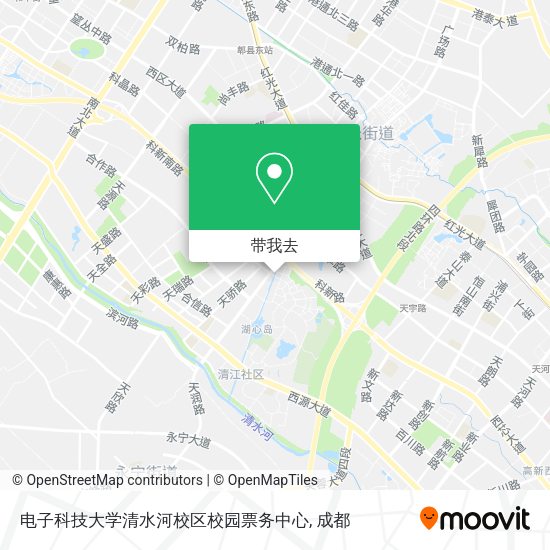 电子科技大学清水河校区校园票务中心地图