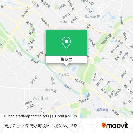 电子科技大学清水河校区主楼A1区地图