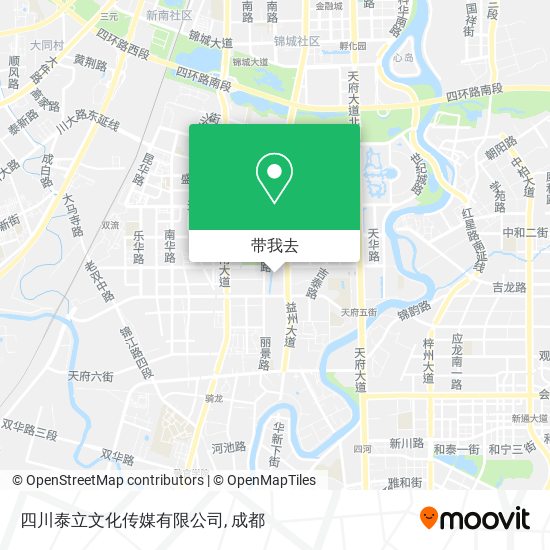 四川泰立文化传媒有限公司地图
