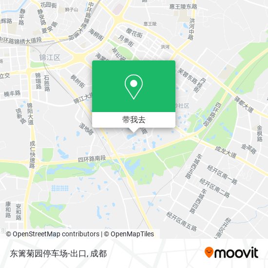东篱菊园停车场-出口地图