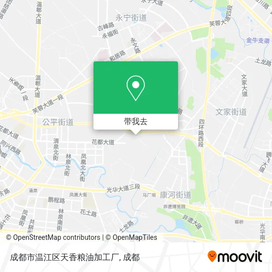 成都市温江区天香粮油加工厂地图