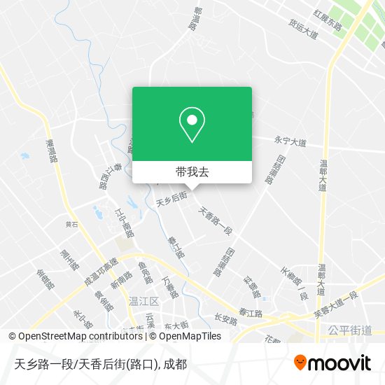 天乡路一段/天香后街(路口)地图