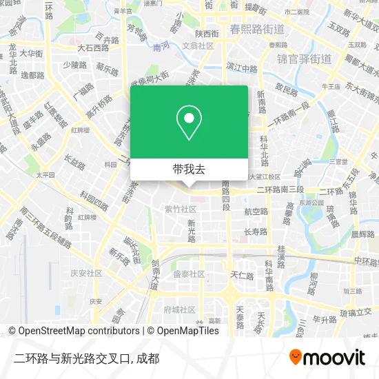 二环路与新光路交叉口地图