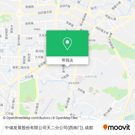 中储发展股份有限公司天二分公司(西南门)地图