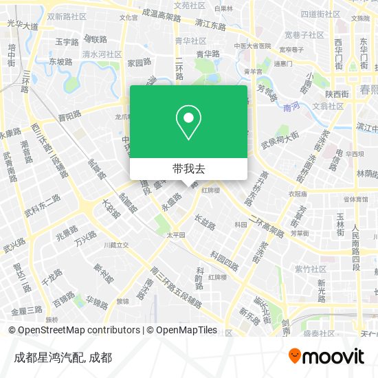 成都星鸿汽配地图