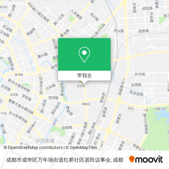 成都市成华区万年场街道红桥社区居民议事会地图