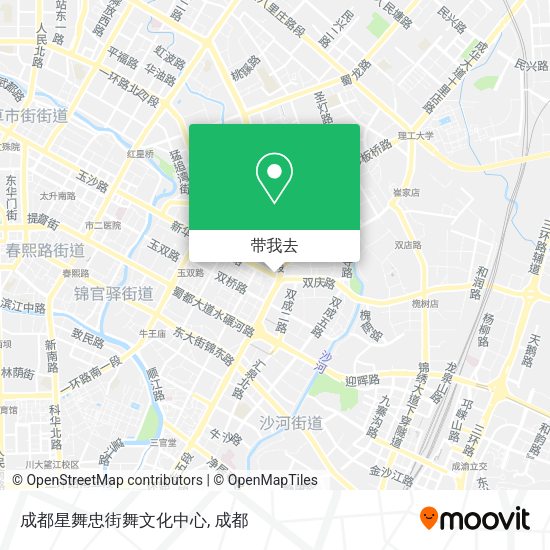 成都星舞忠街舞文化中心地图