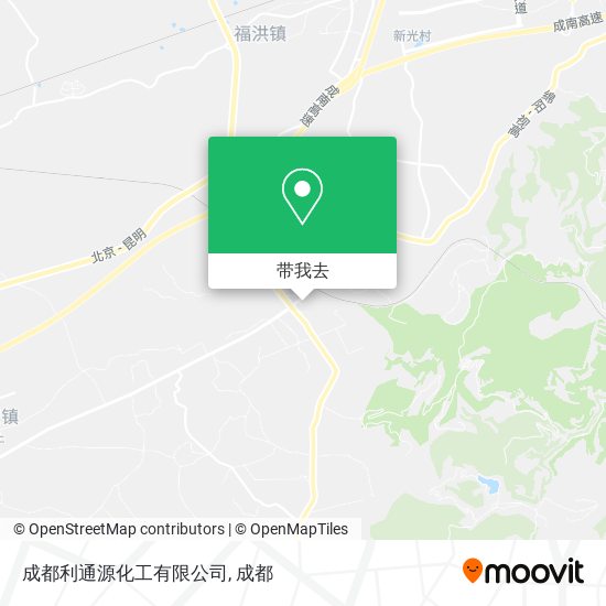 成都利通源化工有限公司地图