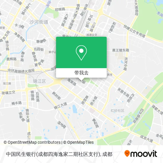 中国民生银行(成都四海逸家二期社区支行)地图