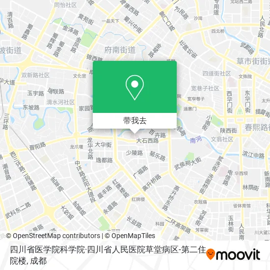 四川省医学院科学院·四川省人民医院草堂病区-第二住院楼地图