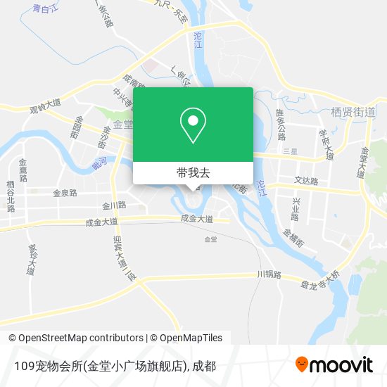 109宠物会所(金堂小广场旗舰店)地图