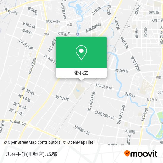 现在牛仔(川师店)地图