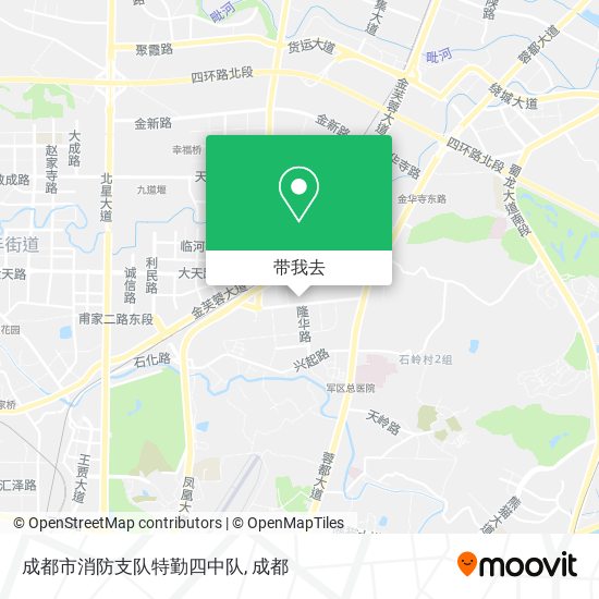 成都市消防支队特勤四中队地图