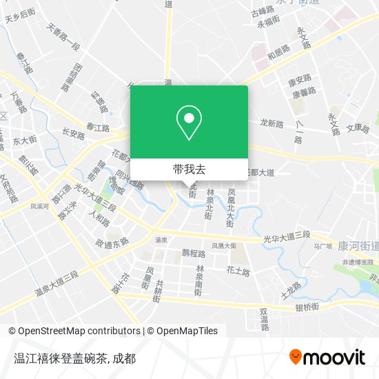 温江禧徕登盖碗茶地图