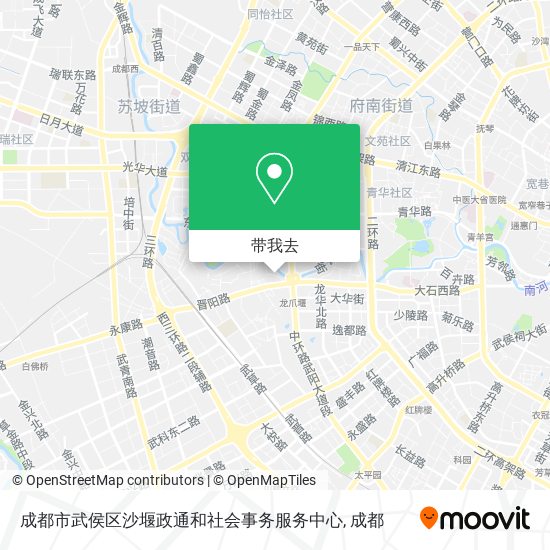 成都市武侯区沙堰政通和社会事务服务中心地图