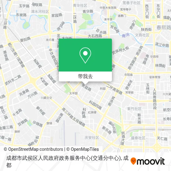 成都市武侯区人民政府政务服务中心(交通分中心)地图