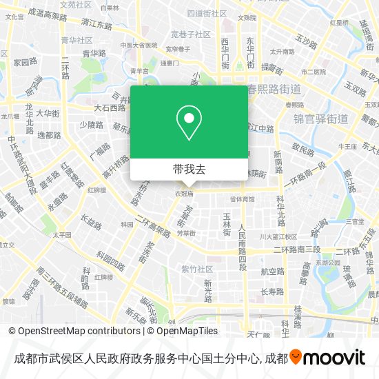 成都市武侯区人民政府政务服务中心国土分中心地图