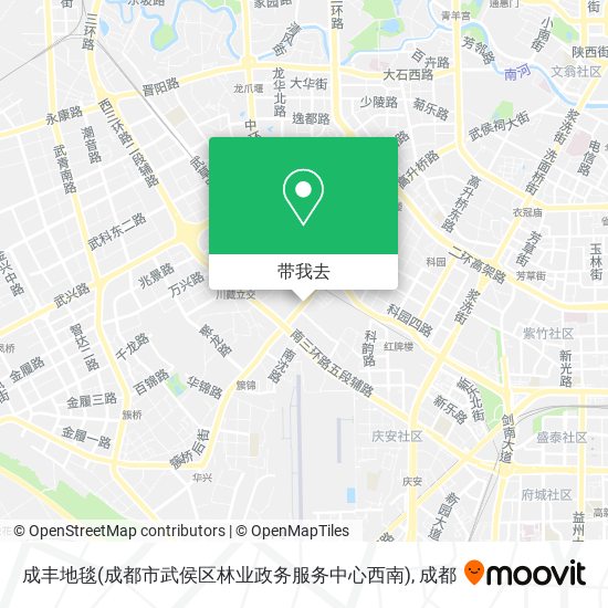 成丰地毯(成都市武侯区林业政务服务中心西南)地图
