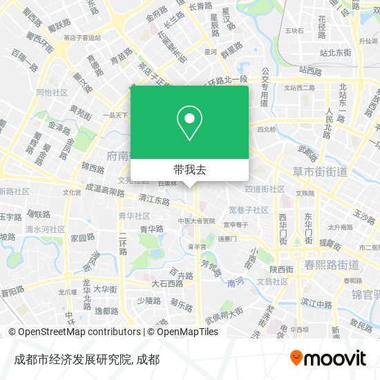 成都市经济发展研究院地图