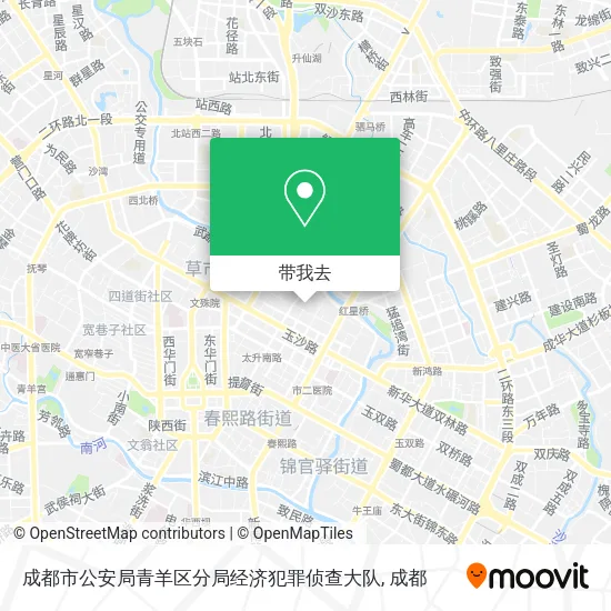 成都市公安局青羊区分局经济犯罪侦查大队地图