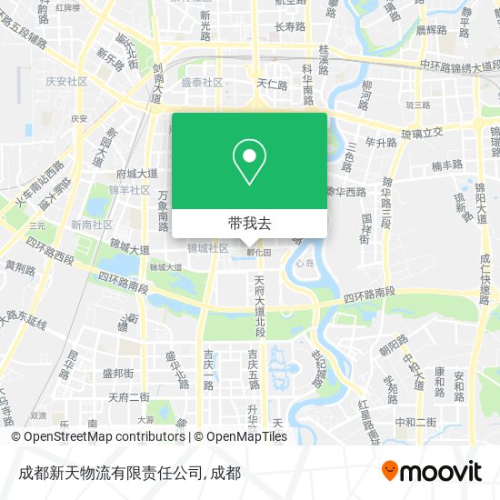 成都新天物流有限责任公司地图