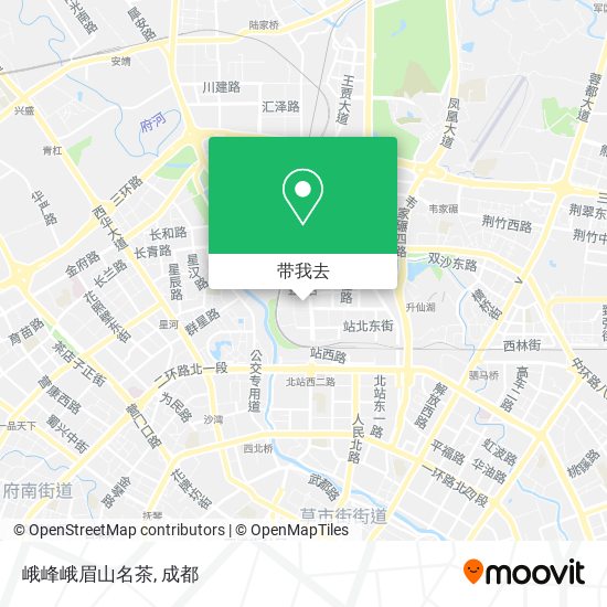 峨峰峨眉山名茶地图