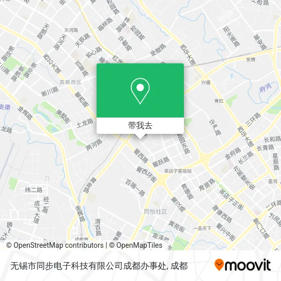 无锡市同步电子科技有限公司成都办事处地图