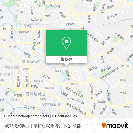 成都蜀兴职业中学招生就业培训中心地图
