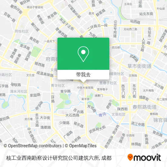 核工业西南勘察设计研究院公司建筑六所地图