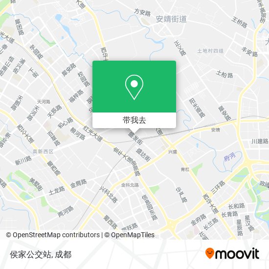 侯家公交站地图