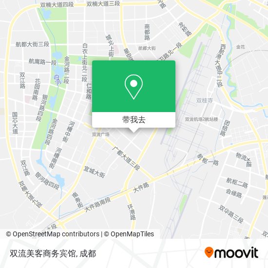 双流美客商务宾馆地图